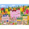 DKijoys Autumn City Jigsaw Puzzle da 1000 pezzi per adulti Colorful Flowers Trees Buildings Puzzle per adulti 1000 pezzi