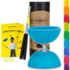 Diabolo Freizeitsport Kit di Giocoleria Basic (Turchese) - Diabolo con Bacchette in Alluminio, spago di Ricambio, Istruzioni (Lingua Italiana Non Garantita). Perfetto per Bambini, Principianti e