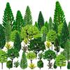 Culinavog 60 Pezzi Alberi Modellismo Misto in Plastica per Paesaggio Fai-da-te | 3.5-11 cm Modello Alberi in Miniature, Alberi Ferroviari Scenario per Diorama, Tavoli di Sabbia, Architettura e Decorazione