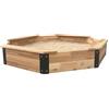 AXI Onno Sabbiera Ottagonale con 4 Panchine in Marrone/Antracite | Sabbiere con Copertura e Telo di Protezione Inclusi - 100% legno di Cedro Certificato FSC | 200 x 200 x 23 cm