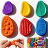 MinXin Fidget Toys, Pietra Sensoriale 6 Pcs Sensoriali in Silicone, Antistress ADHD Autismo Giocattoli Fidget Toys per Adulti Bambini, Giocattoli Antistress per Sollievo dall'ansia