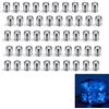 Sylkeov Set di mini luci a LED, lampade a LED alimentate a batteria per fai da te, decorazione della casa delle bambole, progetti in miniatura ed eventi, per creazioni personalizzate (50, luce blu)