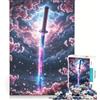 JIANGENNF Puzzle da 1000 pezzi per adulti Lama della Tempesta di Sakura, gioco rompicapo, divertente antistress, per rafforzare l'amore tra le coppie 38x52cm