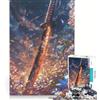 JIANGENNF Puzzle per adulti da 1000 pezzi Lama di braci ghiacciate, giocattolo educativo, taglio di precisione, per rafforzare l'amore tra le coppie 38x26cm