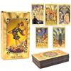 MyrkalaToy Tarocchi 78 pezzi Rider Waite Tarot Deck Gioco da Tavolo per Famiglie Misteriosa Tarocchi Carte con Scatola Colorata Gioco del Destino Misterioso Carta per Feste in Casa e Riunioni