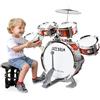 BABYJOLLY Batteria per Bambini, Set Batteria Jazz Strumento 5 Tamburi con Sgabello