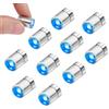 YUYWWAN 10 Pezzi Mini Luce LED, Micro Luci LED a Batteria, Luce per Casa delle Bambole, Luci LED Piccola per Feste Decorazioni, Vetrine, Fai da Te, Casa delle Bambole Illuminazione (Blu)