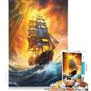JIANGENNF Puzzle da 1000 pezzi per adulti, tema Mari Infuocati, giochi per famiglie, decorazione perfetta, compleanno e Natale 38x52cm