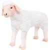 VidaXL Pecora in Peluche in Piedi Bianca XXL