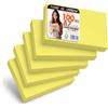 OFITURIA Flashcards A7 Gialle Lisce 100 Pezzi, Cartoncini Studio