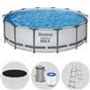 Bestway Steel Pro Max 56950 - Ø427x107 cm - Piscina Rotonda per 7-8 Persone
