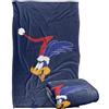 LOGOVISION Looney Tunes Road Runner Santa Hat Coperta super morbida al tatto setoso - 91 x 147 cm