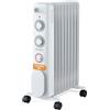GRUNKEL RD-2000S Radiatore ad olio, 2000 W-2500 W, 9 elementi, 3 livelli di potenza, timer 24 ore, termostato regolabile, ruote multidirezionali