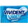 Vivident Vibes Peppermint x2 Chewing Gum Aroma menta Senza Zucchero, con Gomme da Masticare Ripiene, Freschezza Vibrante, astuccio da borsa