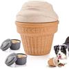 AUSCAT Giocattolo di cibo congelato per cani, giocattolo di alimentazione stabile per dolcetti congelati, giocattolo intelligenza per cani di piccola taglia media e grande per l'occupazione contro la