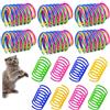 Wanfoou 100 Pezzi Giocattolo a Molla per Gatti, Molle per gatti, Durabile Giocattoli Interattivi per Animali Domestici, Colorato Molle a Spirale Giocattoli