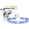 Ganzoo collare ornamentale per cani in ceramica EM con Paracord 550 intrecciato, perline decorative e EM Pipes inserite nel mesh poliestere-nylon, traspirante, impermeabile, XS 26-32 cm Bavaria