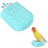 MiOYOOW Pietra per Affilare il Becco d'Uccello, 8.2 x 5.8 cm Trespolo Antiscivolo per Pappagalli, Giocattolo Supporto per Posatoio per Uccelli, Calopsitte e Criceti in Gabbia