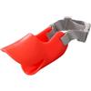 NALEINING Museruola per cani in morbido silicone, comoda e traspirante, graziosa museruola a forma di becco d'anatra, per cani di piccola taglia (S, rosso)