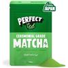 Perfect Ted PerfectTed Matcha in Polvere 100 g | Matcha Giapponese di Grado Cerimoniale | Fino a 100 Porzioni | Tè Verde in Polvere per Matcha Latte, Frullati e Dolci | L-Teanina | Antiossidanti | Vegano | Senza