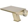 SJQKA Rubinetto Bagno Lavabo a Cascata Oro Spazzolato,Miscelatore Lavabo Bagno in Ottone, Rubinetto Lavandino Bagno Moderno, Miscelatore Bagno Lavabo Monocomando per Lavabo