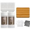 Mollor Macchia per Legno a Base Acqua 2in1 Colorante e Sigillante | Asciugatura Rapida, Basso Odore, Atossico | Mobili Interni Esterni 300G (Noce Marrone)