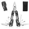 Bomxmon Utensile multiuso con pinza, 13 in 1, pinza, cacciavite, sega, ecc, multi-strumento per campeggio, pesca, attività all'aperto, mini strumento ideale come regalo per donne e uomini