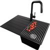 PRIMAGRAN Lavandino da Cucina Nero - Copenhagen Top, 70x50cm