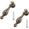 Springwillfly Pomello a sospensione in bronzo in stile retrò per cassetti, porte, armadi, adatto per decorazioni vintage e classiche di mobili