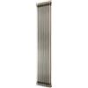 Monster Shop Radiatore Tradizionale 2 Colonne 1800 x 380 mm Riscaldamento Metallo Grezzo Acciaio al Carbonio Verticale a Parete per Cucina Soggiorno Bagno con Spazzola Pulizia Kit Fissaggio e Staffe