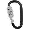 QUARKZMAN Lucchetti Combinati, Serratura a Combinazione a 3 Cifre con Clip a D, Lucchetto a D da 42mm per moto Bicicletta, Nero