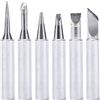 YIHUA #1401 Soldering Iron Tips Set (6PCS) Long-Life Type for YIHUA 926LED-III(110W,Red), 939D+ III EVO, 948DQ-III, 948D-III, 938BD+-II & 995D+ EVO Soldering Stations ONLY