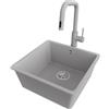 PRIMAGRAN Lavandino sottotop al Mobile 50cm + Rubinetto, 46x44cm