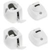 BAAQII Fermaporta compatibile con Coachman Elddis, per roulotte e camper, in plastica bianca, kit di ricambio per Coachman 2006, accessorio per camper Elddis (2 paia)