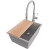 PRIMAGRAN Lavandino sottotop al Mobile 40cm + Rubinetto, 36x47cm