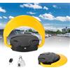 Jaxguom 1x paletto di sbarramento elettrico ribaltabile anticollisione 180°, blocco parcheggio con telecomando e 2 chiavi, telecomando da 20 m, capacità di carico 4T, impermeabile IP67