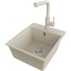 PRIMAGRAN Lavandino da Cucina Beige - Riga Easy, 38x44cm