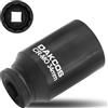 DAKCOS 1/2 Chiave Bussola 34mm a 12 Punte, Nero,1 Pezzi,Cr-Mo
