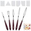GSRIGW Set di 11 spatole per pittura acrilica, coltello da pittura, pasta strutturale