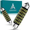 AURORIONCG Lampadina Siluro LED 41mm C5W, Luci Plafoniera e Targa 12V 24V | Flusso luminoso 350lm con chip 3014, Tonalità bianco freddo 6000K, Driver a corrente costante, Raffreddamento in alluminio