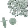 A ABSOPRO 7mm Foro Dia Plastica Rivetti Fissaggio Parafango Clip Bianco (Set di 50)