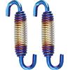A ABSOPRO 2Pz Universale Tubo Molla Scarico Moto 58mm 2.28 Acciaio Inox