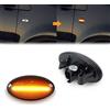 OZ-LAMPE [1 paio] Indicatori di direzione laterali a LED Gempro, indicatori di direzione [colore ambra] per Peugeo-t e Citroe-n (lente affumicata)
