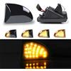 OZ-LAMPE Frecce Laterale Dinamico a LED per Smart Fortwo W451 Coupe Cabrio 2007-2019, Indicatori di Direzione Laterale a LED 2 Pezzi Nero Canbus