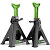 DRIVEUPTOOLS Cavalletti di supporto per auto 6 tonnellate, cavalletto per cric stabilizzante, confezione da 2, per auto solleva fino a 6 tonnellate, per un totale di 6 tonnellate