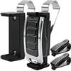 GZjiyu 2 clip per porte da garage, clip per visiera regolabile con 2 supporti per occhiali per auto, supporto per cancello del garage, telecomandi, diverse dimensioni (45-67 mm)