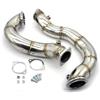 AWGNTQQ TerminaleScarico Marmitta Downpipe Per BMW Per N54 E82 E88 E90 E91 E92 E93 135i 335i 335is 1M N54 2007-2013 RHD LHD Downpipe In Acciaio Inossidabile Da 3 Pollici