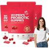 BASTOUR Gommose Probiotiche per Donne, Women Probiotic Gummies, 60 Pezzi，3pc