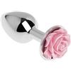BONDAGERIE® Plug anale rosa di colore rosa, analsex 100% sicuro per lui e per lei, sacchetto incluso, Taglia Taglia: L