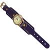 WATIIFUFU Orologio da Polso da Donna Vintage Numeri Romani, Quarzo Preciso, Cinturino in Cuoio e Metallo, Blu, per Regalo di Compleanno e Natale